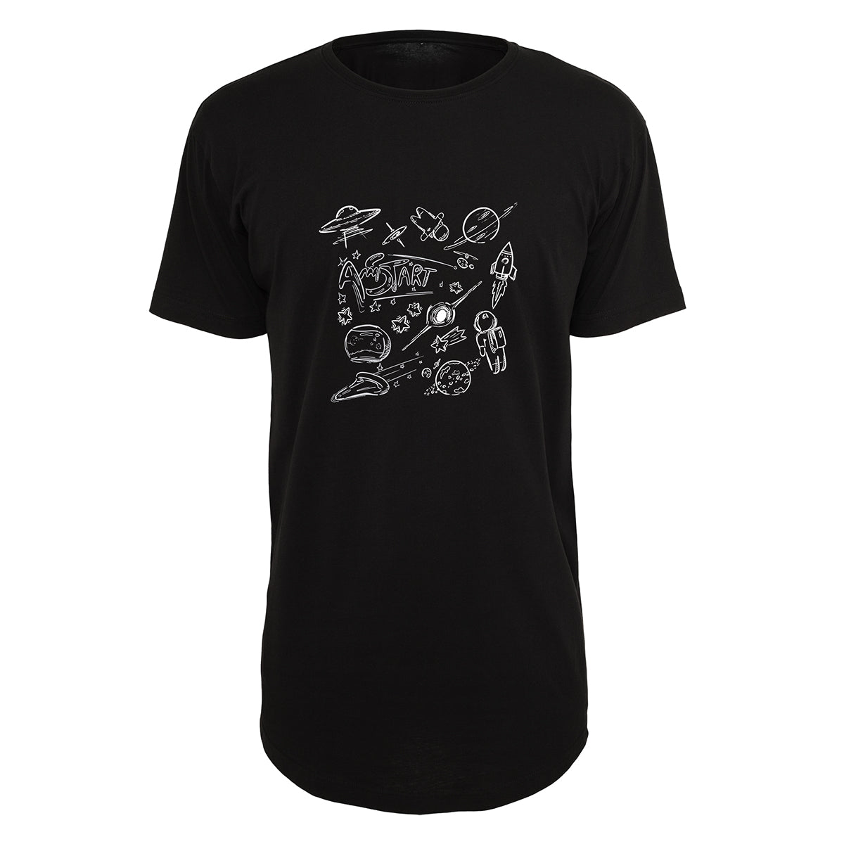 T-SHIRT "DOODLE UNIVERSE" BLACK