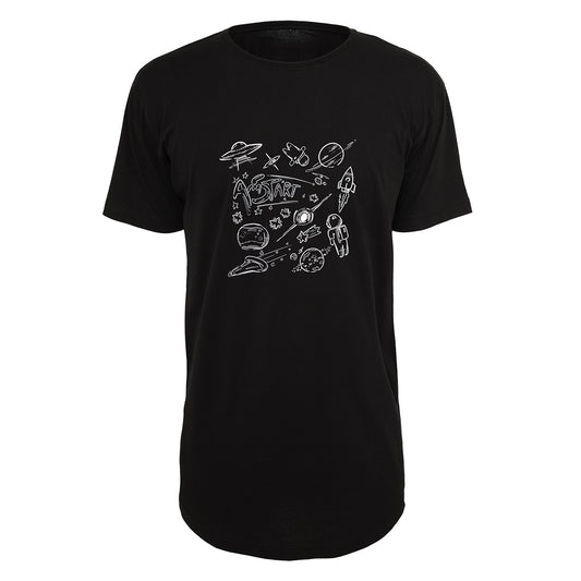 T-SHIRT "DOODLE UNIVERSE" BLACK
