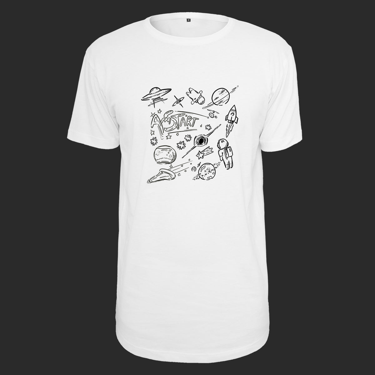 T-SHIRT "DOODLE UNIVERSE" WHITE