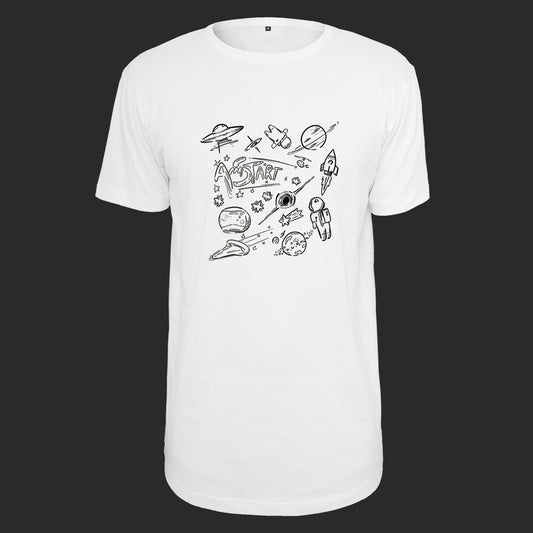 T-SHIRT "DOODLE UNIVERSE" WHITE